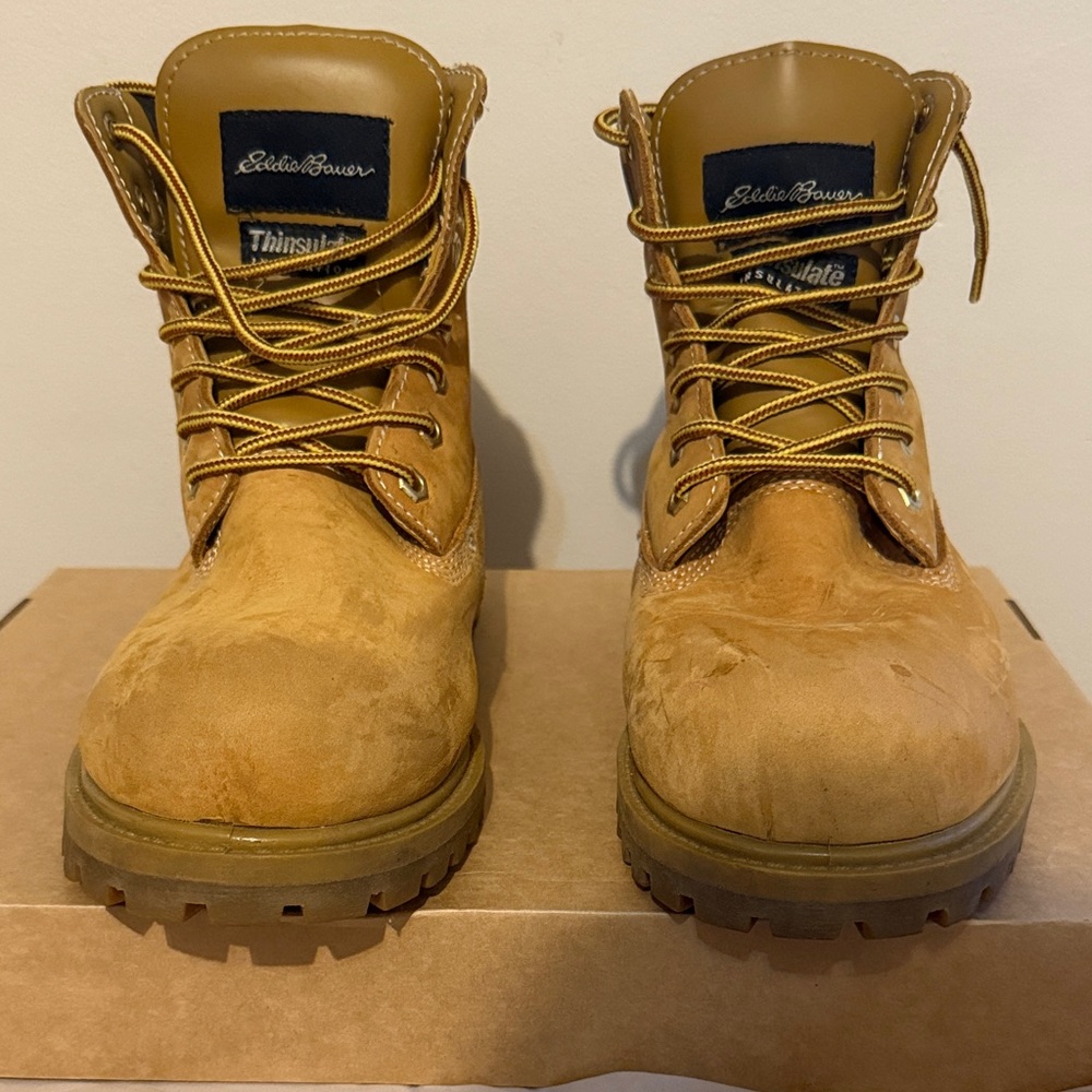 Eddie Bauer Men's Brown Construction Boots